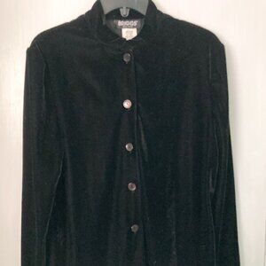 Briggs New York Medium Black Velvet Jacket